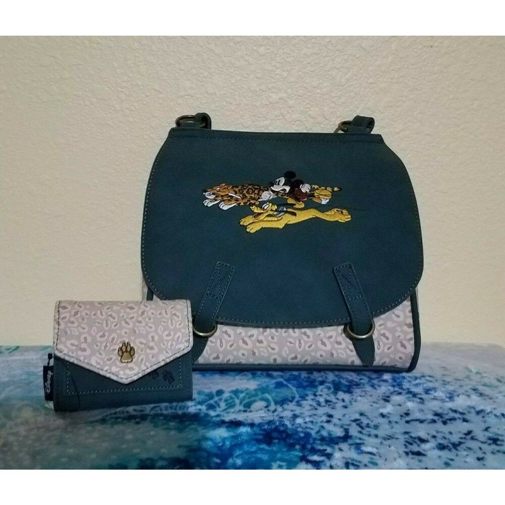 Loungefly Disney Mickey Mouse, Pluto, and Cheetah Crossbody Set